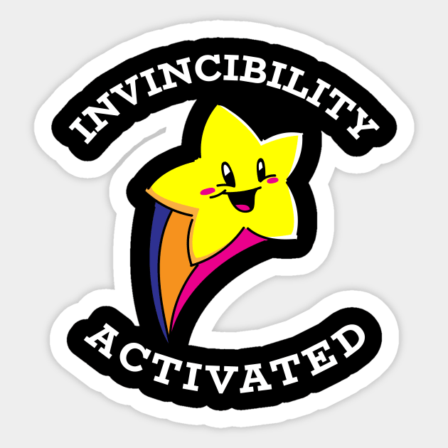 Invincibility Activated Sticker by playerpup